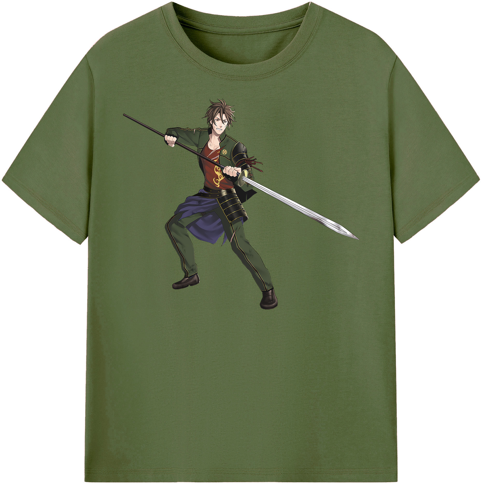 （画像用） 刀剣乱舞 Touken Ranbu 綿100％半袖Tシャツ（フロントプリント）
